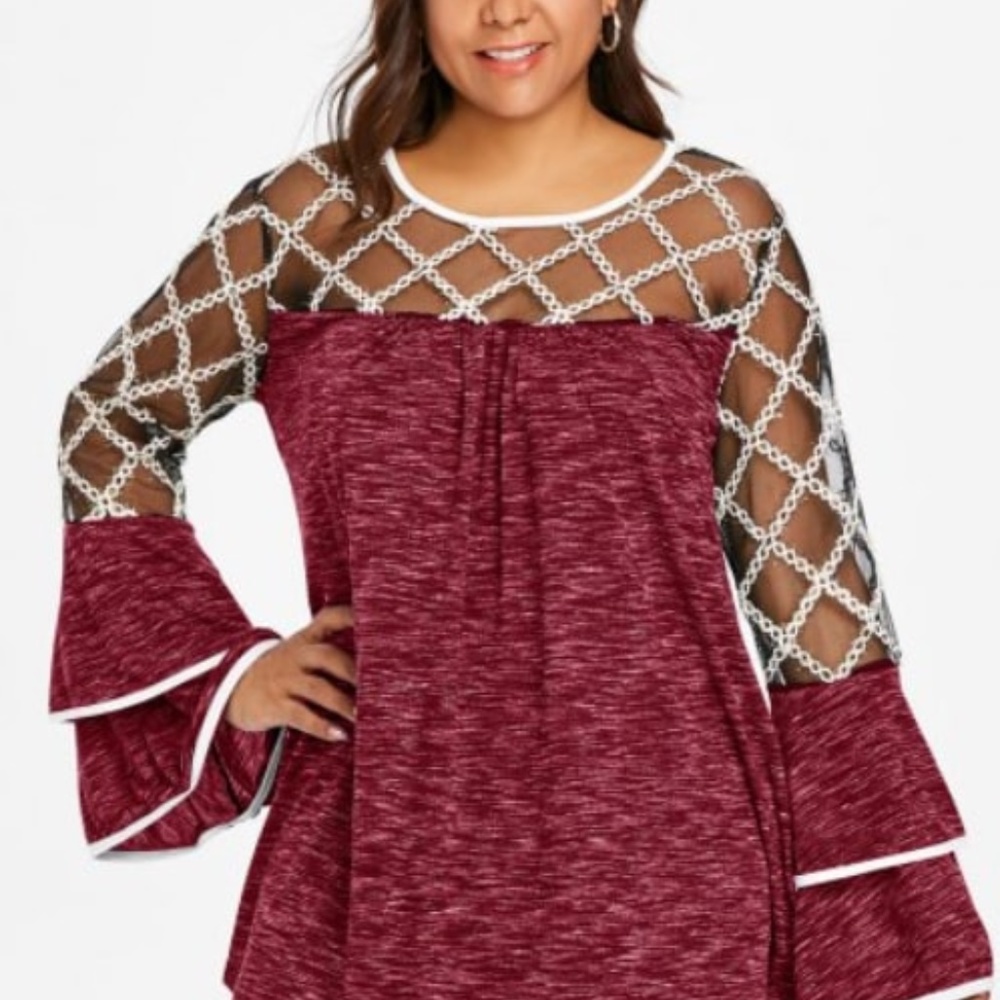 Double Bell Sleeve Top